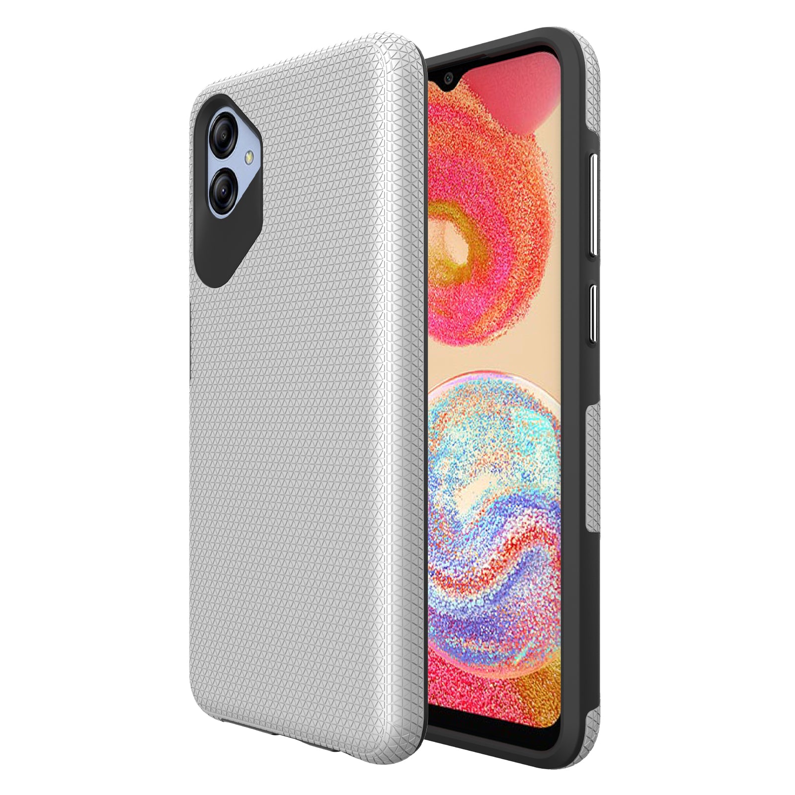 Anti-fall Phone Back Cover For Samsung Galaxy A04e 4G F04 4G M04 4G Triangle Heat Dissipation Soft TPU Hard PC Smartphone Case Anti-fall Phone Back Cover For Samsung Galaxy A04e 4G F04 4G M04 4G Triangle Heat Dissipation Soft TPU Hard PC Smartphone Case